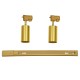 GLOBOSTAR® LEO 60358 Μοντέρνο Φωτιστικό Οροφής με Ντουί 2 x GU10 AC 220-240V IP20 - Χρυσό Πλατίνα - Μ50.5 x Π6 x Υ20cm GLOBOSTAR® LEO 60358 Μοντέρνο Φωτιστικό Οροφής με Ντουί 2 x GU10 AC 220-240V IP20 - Χρυσό Πλατίνα - Μ50.5 x Π6 x Υ20cm