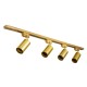 GLOBOSTAR® LEO 60360 Μοντέρνο Φωτιστικό Οροφής με Ντουί 4 x GU10 AC 220-240V IP20 - Χρυσό Πλατίνα - Μ100 x Π6 x Υ20cm GLOBOSTAR® LEO 60360 Μοντέρνο Φωτιστικό Οροφής με Ντουί 4 x GU10 AC 220-240V IP20 - Χρυσό Πλατίνα - Μ100 x Π6 x Υ20cm
