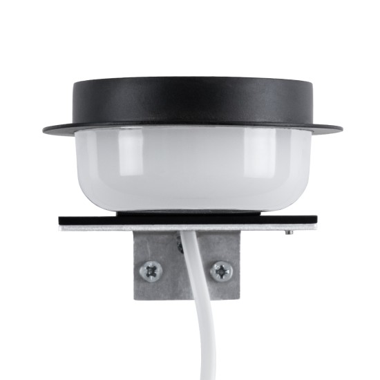 GLOBOSTAR® KIARA 60400 Μοντέρνο Φωτιστικό Τοίχου - Απλίκα Καθρέπτη Μπάνιου LED 5W 560lm 120° AC 220-240V IP44 Φυσικό Λευκό 4500K - Lumileds SMD Chip & TÜV SÜD Driver - Μαύρο Ματ & Λευκό - Μ10 x Π13 x Υ3cm - 3 Χρόνια Εγγύηση