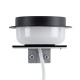 GLOBOSTAR® KIARA 60400 Μοντέρνο Φωτιστικό Τοίχου - Απλίκα Καθρέπτη Μπάνιου LED 5W 560lm 120° AC 220-240V IP44 Φυσικό Λευκό 4500K - Lumileds SMD Chip & TÜV SÜD Driver - Μαύρο Ματ & Λευκό - Μ10 x Π13 x Υ3cm - 3 Χρόνια Εγγύηση