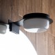 GLOBOSTAR® KIARA 60400 Μοντέρνο Φωτιστικό Τοίχου - Απλίκα Καθρέπτη Μπάνιου LED 5W 560lm 120° AC 220-240V IP44 Φυσικό Λευκό 4500K - Lumileds SMD Chip & TÜV SÜD Driver - Μαύρο Ματ & Λευκό - Μ10 x Π13 x Υ3cm - 3 Χρόνια Εγγύηση