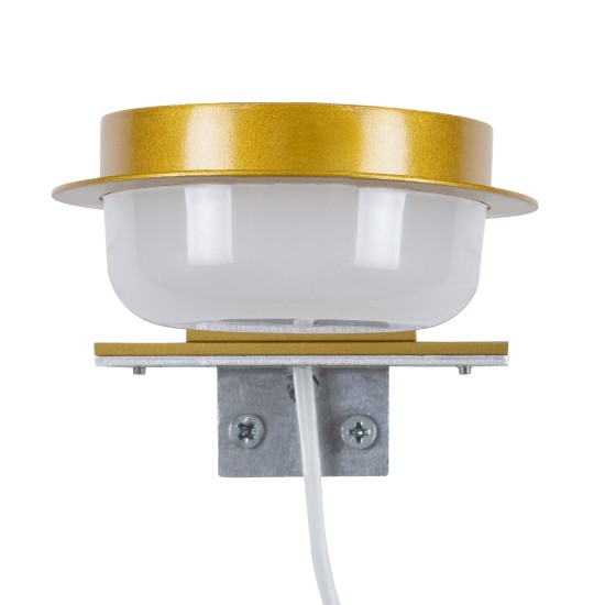 GLOBOSTAR® KIARA 60401 Μοντέρνο Φωτιστικό Τοίχου - Απλίκα Καθρέπτη Μπάνιου LED 5W 560lm 120° AC 220-240V IP44 Φυσικό Λευκό 4500K - Lumileds SMD Chip & TÜV SÜD Driver - Χρυσό & Λευκό - Μ10 x Π13 x Υ3cm - 3 Χρόνια Εγγύηση GLOBOSTAR® KIARA 60401 Μοντέρνο Φωτιστικό Τοίχου - Απλίκα Καθρέπτη Μπάνιου LED 5W 560lm 120° AC 220-240V IP44 Φυσικό Λευκό 4500K - Lumileds SMD Chip & TÜV SÜD Driver - Χρυσό & Λευκό - Μ10 x Π13 x Υ3cm - 3 Χρόνια Εγγύηση