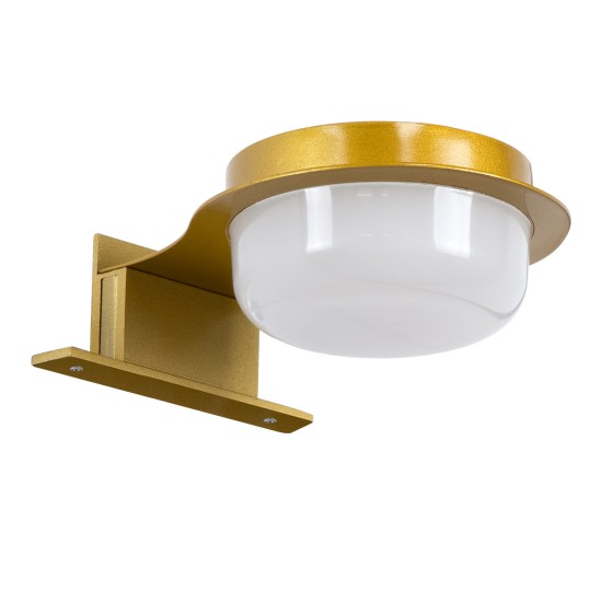 GLOBOSTAR® KIARA 60401 Μοντέρνο Φωτιστικό Τοίχου - Απλίκα Καθρέπτη Μπάνιου LED 5W 560lm 120° AC 220-240V IP44 Φυσικό Λευκό 4500K - Lumileds SMD Chip & TÜV SÜD Driver - Χρυσό & Λευκό - Μ10 x Π13 x Υ3cm - 3 Χρόνια Εγγύηση GLOBOSTAR® KIARA 60401 Μοντέρνο Φωτιστικό Τοίχου - Απλίκα Καθρέπτη Μπάνιου LED 5W 560lm 120° AC 220-240V IP44 Φυσικό Λευκό 4500K - Lumileds SMD Chip & TÜV SÜD Driver - Χρυσό & Λευκό - Μ10 x Π13 x Υ3cm - 3 Χρόνια Εγγύηση