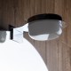 GLOBOSTAR® KIARA 60402 Μοντέρνο Φωτιστικό Τοίχου - Απλίκα Καθρέπτη Μπάνιου LED 5W 560lm 120° AC 220-240V IP44 Φυσικό Λευκό 4500K - Lumileds SMD Chip & TÜV SÜD Driver - Νίκελ Χρώμιο & Λευκό - Μ10 x Π13 x Υ3cm - 3 Χρόνια Εγγύηση