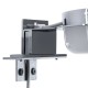 GLOBOSTAR® KIARA 60402 Μοντέρνο Φωτιστικό Τοίχου - Απλίκα Καθρέπτη Μπάνιου LED 5W 560lm 120° AC 220-240V IP44 Φυσικό Λευκό 4500K - Lumileds SMD Chip & TÜV SÜD Driver - Νίκελ Χρώμιο & Λευκό - Μ10 x Π13 x Υ3cm - 3 Χρόνια Εγγύηση