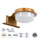 GLOBOSTAR® KIARA 60403 Μοντέρνο Φωτιστικό Τοίχου - Απλίκα Καθρέπτη Μπάνιου LED 5W 560lm 120° AC 220-240V IP44 Φυσικό Λευκό 4500K - Lumileds SMD Chip & TÜV SÜD Driver - Χάλκινο & Λευκό - Μ10 x Π13 x Υ3cm - 3 Χρόνια Εγγύηση