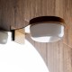GLOBOSTAR® KIARA 60403 Μοντέρνο Φωτιστικό Τοίχου - Απλίκα Καθρέπτη Μπάνιου LED 5W 560lm 120° AC 220-240V IP44 Φυσικό Λευκό 4500K - Lumileds SMD Chip & TÜV SÜD Driver - Χάλκινο & Λευκό - Μ10 x Π13 x Υ3cm - 3 Χρόνια Εγγύηση