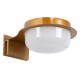 GLOBOSTAR® KIARA 60403 Μοντέρνο Φωτιστικό Τοίχου - Απλίκα Καθρέπτη Μπάνιου LED 5W 560lm 120° AC 220-240V IP44 Φυσικό Λευκό 4500K - Lumileds SMD Chip & TÜV SÜD Driver - Χάλκινο & Λευκό - Μ10 x Π13 x Υ3cm - 3 Χρόνια Εγγύηση