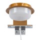 GLOBOSTAR® KIARA 60403 Μοντέρνο Φωτιστικό Τοίχου - Απλίκα Καθρέπτη Μπάνιου LED 5W 560lm 120° AC 220-240V IP44 Φυσικό Λευκό 4500K - Lumileds SMD Chip & TÜV SÜD Driver - Χάλκινο & Λευκό - Μ10 x Π13 x Υ3cm - 3 Χρόνια Εγγύηση