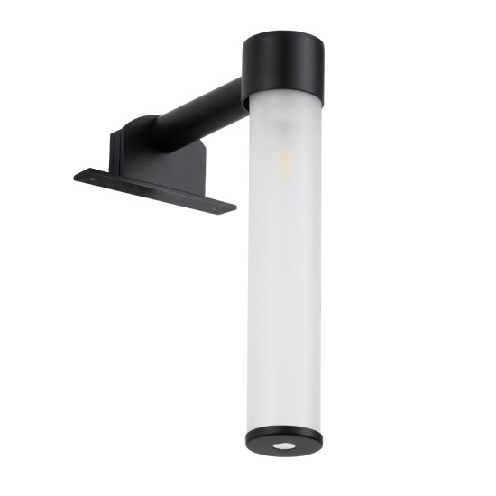 GLOBOSTAR® ELSA 60404 Μοντέρνο Φωτιστικό Τοίχου - Απλίκα Καθρέπτη Μπάνιου με Ντουί 1 x G9 AC 220-240V IP44 - Μαύρο Ματ & Λευκό - Μ3.5 x Π13.5 x Υ20cm
