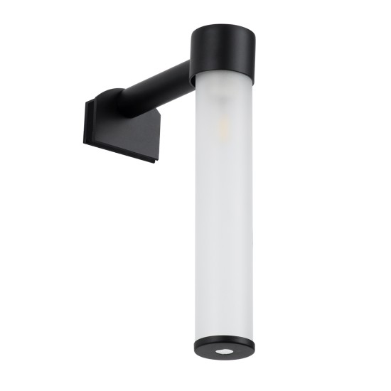 GLOBOSTAR® ELSA 60404 Μοντέρνο Φωτιστικό Τοίχου - Απλίκα Καθρέπτη Μπάνιου με Ντουί 1 x G9 AC 220-240V IP44 - Μαύρο Ματ & Λευκό - Μ3.5 x Π13.5 x Υ20cm