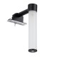 GLOBOSTAR® ELSA 60404 Μοντέρνο Φωτιστικό Τοίχου - Απλίκα Καθρέπτη Μπάνιου με Ντουί 1 x G9 AC 220-240V IP44 - Μαύρο Ματ & Λευκό - Μ3.5 x Π13.5 x Υ20cm