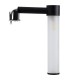 GLOBOSTAR® ELSA 60404 Μοντέρνο Φωτιστικό Τοίχου - Απλίκα Καθρέπτη Μπάνιου με Ντουί 1 x G9 AC 220-240V IP44 - Μαύρο Ματ & Λευκό - Μ3.5 x Π13.5 x Υ20cm