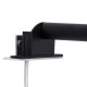 GLOBOSTAR® ELSA 60404 Μοντέρνο Φωτιστικό Τοίχου - Απλίκα Καθρέπτη Μπάνιου με Ντουί 1 x G9 AC 220-240V IP44 - Μαύρο Ματ & Λευκό - Μ3.5 x Π13.5 x Υ20cm