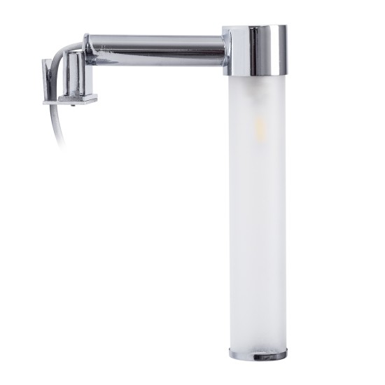 GLOBOSTAR® ELSA 60406 Μοντέρνο Φωτιστικό Τοίχου - Απλίκα Καθρέπτη Μπάνιου με Ντουί 1 x G9 AC 220-240V IP44 - Νίκελ Χρώμιο & Λευκό - Μ3.5 x Π13.5 x Υ20cm GLOBOSTAR® ELSA 60406 Μοντέρνο Φωτιστικό Τοίχου - Απλίκα Καθρέπτη Μπάνιου με Ντουί 1 x G9 AC 220-240V IP44 - Νίκελ Χρώμιο & Λευκό - Μ3.5 x Π13.5 x Υ20cm