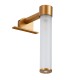 GLOBOSTAR® ELSA 60407 Μοντέρνο Φωτιστικό Τοίχου - Απλίκα Καθρέπτη Μπάνιου με Ντουί 1 x G9 AC 220-240V IP44 - Χάλκινο & Λευκό - Μ3.5 x Π13.5 x Υ20cm