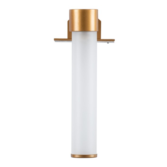 GLOBOSTAR® ELSA 60407 Μοντέρνο Φωτιστικό Τοίχου - Απλίκα Καθρέπτη Μπάνιου με Ντουί 1 x G9 AC 220-240V IP44 - Χάλκινο & Λευκό - Μ3.5 x Π13.5 x Υ20cm