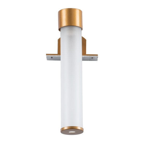 GLOBOSTAR® ELSA 60407 Μοντέρνο Φωτιστικό Τοίχου - Απλίκα Καθρέπτη Μπάνιου με Ντουί 1 x G9 AC 220-240V IP44 - Χάλκινο & Λευκό - Μ3.5 x Π13.5 x Υ20cm