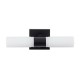 GLOBOSTAR® ANAIS 60408 Μοντέρνο Φωτιστικό Τοίχου - Απλίκα Καθρέπτη Μπάνιου με Ντουί 2 x G9 AC 220-240V IP44 - Μαύρο Ματ & Λευκό - Μ34 x Π12 x Υ11cm