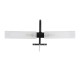 GLOBOSTAR® FLORA 60412 Μοντέρνο Φωτιστικό Τοίχου - Απλίκα Καθρέπτη Μπάνιου με Ντουί 2 x G9 AC 220-240V Αδιάβροχο IP44 - Μαύρο Ματ - Μ31 x Π13 x Υ12cm