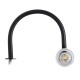 GLOBOSTAR® FLORA 60412 Μοντέρνο Φωτιστικό Τοίχου - Απλίκα Καθρέπτη Μπάνιου με Ντουί 2 x G9 AC 220-240V Αδιάβροχο IP44 - Μαύρο Ματ - Μ31 x Π13 x Υ12cm