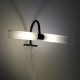 GLOBOSTAR® FLORA 60412 Μοντέρνο Φωτιστικό Τοίχου - Απλίκα Καθρέπτη Μπάνιου με Ντουί 2 x G9 AC 220-240V Αδιάβροχο IP44 - Μαύρο Ματ - Μ31 x Π13 x Υ12cm