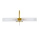 GLOBOSTAR® FLORA 60413 Μοντέρνο Φωτιστικό Τοίχου - Απλίκα Καθρέπτη Μπάνιου με Ντουί 2 x G9 AC 220-240V IP44 - Χρυσό & Λευκό - Μ31 x Π13 x Υ12cm