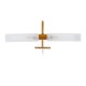 GLOBOSTAR® FLORA 60415 Μοντέρνο Φωτιστικό Τοίχου - Απλίκα Καθρέπτη Μπάνιου με Ντουί 2 x G9 AC 220-240V IP44 - Χάλκινο & Λευκό - Μ31 x Π13 x Υ12cm