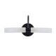 GLOBOSTAR® PAOLA 60416 Μοντέρνο Φωτιστικό Τοίχου - Απλίκα Καθρέπτη Μπάνιου με Ντουί 2 x G9 AC 220-240V Αδιάβροχο IP44 - Μαύρο Ματ & Λευκό - Μ31 x Π16 x Υ15cm