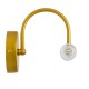 GLOBOSTAR® PAOLA 60417 Μοντέρνο Φωτιστικό Τοίχου - Απλίκα Καθρέπτη Μπάνιου με Ντουί 2 x G9 AC 220-240V IP44 - Χρυσό Βούρτσας & Λευκό - Μ31 x Π16 x Υ15cm