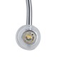 GLOBOSTAR® PAOLA 60418 Μοντέρνο Φωτιστικό Τοίχου - Απλίκα Καθρέπτη Μπάνιου με Ντουί 2 x G9 AC 220-240V IP44 - Νίκελ Χρώμιο - Μ31 x Π16 x Υ15cm