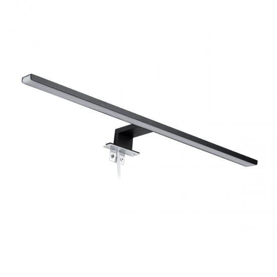 GLOBOSTAR® NINA 60420 Μοντέρνο Φωτιστικό Τοίχου - Απλίκα Καθρέπτη Μπάνιου LED 12W 1400lm 120° AC 220-240V IP44 Φυσικό Λευκό 4500K - Lumileds SMD Chip & TÜV SÜD Driver - Μαύρο Ματ - Μ60 x Π10.5 x Υ4cm - 3 Χρόνια Εγγύηση GLOBOSTAR® NINA 60420 Μοντέρνο Φωτιστικό Τοίχου - Απλίκα Καθρέπτη Μπάνιου LED 12W 1400lm 120° AC 220-240V IP44 Φυσικό Λευκό 4500K - Lumileds SMD Chip & TÜV SÜD Driver - Μαύρο Ματ - Μ60 x Π10.5 x Υ4cm - 3 Χρόνια Εγγύηση