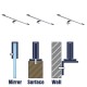 GLOBOSTAR® NINA 60422 Μοντέρνο Φωτιστικό Τοίχου - Απλίκα Καθρέπτη Μπάνιου LED 12W 1400lm 120° AC 220-240V IP44 Φυσικό Λευκό 4500K - Lumileds SMD Chip & TÜV SÜD Driver - Νίκελ Χρώμιο - Μ60 x Π10.5 x Υ4cm - 3 Χρόνια Εγγύηση