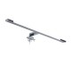 GLOBOSTAR® NINA 60422 Μοντέρνο Φωτιστικό Τοίχου - Απλίκα Καθρέπτη Μπάνιου LED 12W 1400lm 120° AC 220-240V IP44 Φυσικό Λευκό 4500K - Lumileds SMD Chip & TÜV SÜD Driver - Νίκελ Χρώμιο - Μ60 x Π10.5 x Υ4cm - 3 Χρόνια Εγγύηση