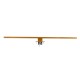 GLOBOSTAR® NINA 60423 Μοντέρνο Φωτιστικό Τοίχου - Απλίκα Καθρέπτη Μπάνιου LED 12W 1400lm 120° AC 220-240V IP44 Φυσικό Λευκό 4500K - Lumileds SMD Chip & TÜV SÜD Driver - Χρυσό Βούρτσας - Μ60 x Π10.5 x Υ4cm - 3 Χρόνια Εγγύηση