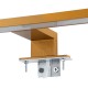GLOBOSTAR® NINA 60423 Μοντέρνο Φωτιστικό Τοίχου - Απλίκα Καθρέπτη Μπάνιου LED 12W 1400lm 120° AC 220-240V IP44 Φυσικό Λευκό 4500K - Lumileds SMD Chip & TÜV SÜD Driver - Χρυσό Βούρτσας - Μ60 x Π10.5 x Υ4cm - 3 Χρόνια Εγγύηση
