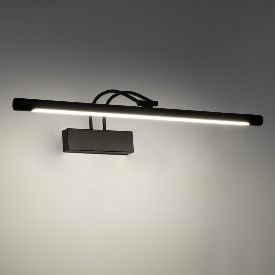 GLOBOSTAR® LAURA 60424 Μοντέρνο Φωτιστικό Τοίχου - Απλίκα Καθρέπτη Μπάνιου LED 12W 1400lm 120° AC 220-240V IP44 Φυσικό Λευκό 4500K - Lumileds SMD Chip & TÜV SÜD Driver - Μαύρο Ματ - Μ60 x Π27 x Υ13cm - 3 Χρόνια Εγγύηση GLOBOSTAR® LAURA 60424 Μοντέρνο Φωτιστικό Τοίχου - Απλίκα Καθρέπτη Μπάνιου LED 12W 1400lm 120° AC 220-240V IP44 Φυσικό Λευκό 4500K - Lumileds SMD Chip & TÜV SÜD Driver - Μαύρο Ματ - Μ60 x Π27 x Υ13cm - 3 Χρόνια Εγγύηση