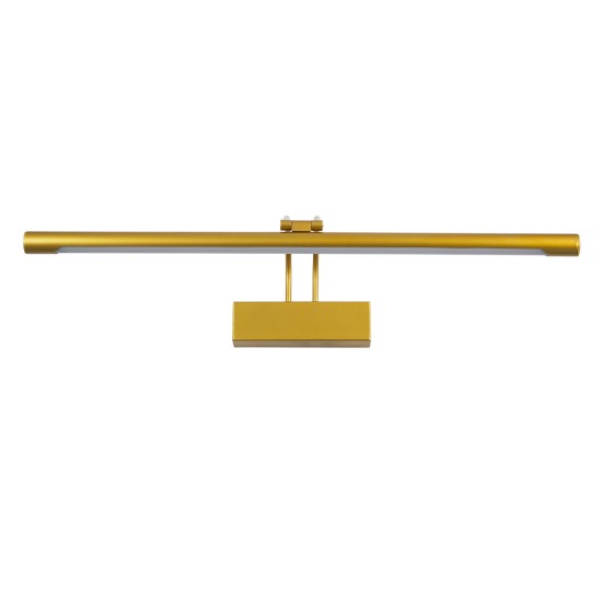 GLOBOSTAR® LAURA 60425 Μοντέρνο Φωτιστικό Τοίχου - Απλίκα Καθρέπτη Μπάνιου LED 12W 1400lm 120° AC 220-240V IP44 Φυσικό Λευκό 4500K - Lumileds SMD Chip & TÜV SÜD Driver - Χρυσό Βούρτσας - Μ60 x Π27 x Υ13cm - 3 Χρόνια Εγγύηση GLOBOSTAR® LAURA 60425 Μοντέρνο Φωτιστικό Τοίχου - Απλίκα Καθρέπτη Μπάνιου LED 12W 1400lm 120° AC 220-240V IP44 Φυσικό Λευκό 4500K - Lumileds SMD Chip & TÜV SÜD Driver - Χρυσό Βούρτσας - Μ60 x Π27 x Υ13cm - 3 Χρόνια Εγγύηση
