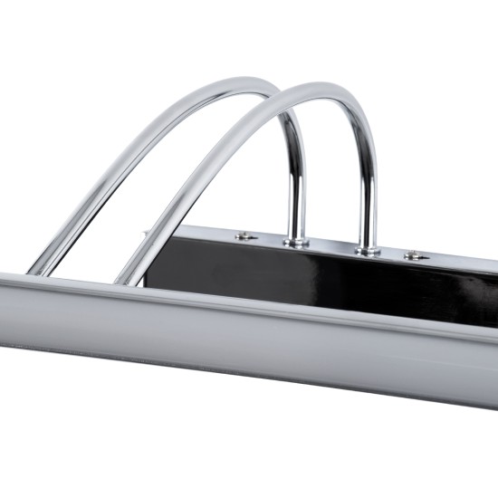 GLOBOSTAR® LAURA 60426 Μοντέρνο Φωτιστικό Τοίχου - Απλίκα Καθρέπτη Μπάνιου LED 12W 1400lm 120° AC 220-240V Αδιάβροχο IP44 Φυσικό Λευκό 4500K - Lumileds SMD Chip & TÜV SÜD Driver - Νίκελ Χρώμιο - Μ60 x Π27 x Υ13cm - 3 Χρόνια Εγγύηση GLOBOSTAR® LAURA 60426 Μοντέρνο Φωτιστικό Τοίχου - Απλίκα Καθρέπτη Μπάνιου LED 12W 1400lm 120° AC 220-240V Αδιάβροχο IP44 Φυσικό Λευκό 4500K - Lumileds SMD Chip & TÜV SÜD Driver - Νίκελ Χρώμιο - Μ60 x Π27 x Υ13cm - 3 Χρόνια Εγγύηση