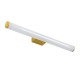 GLOBOSTAR® MABEL 60429 Μοντέρνο Φωτιστικό Τοίχου - Απλίκα Καθρέπτη Μπάνιου LED 12W 1400lm 270° AC 220-240V Αδιάβροχο IP44 Φυσικό Λευκό 4500K - Lumileds SMD Chip & TÜV SÜD Driver - Σατινέ Χρυσό Βούρτσας - Μ60 x Π10 x Υ5cm - 3 Χρόνια Εγγύηση