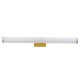 GLOBOSTAR® MABEL 60429 Μοντέρνο Φωτιστικό Τοίχου - Απλίκα Καθρέπτη Μπάνιου LED 12W 1400lm 270° AC 220-240V Αδιάβροχο IP44 Φυσικό Λευκό 4500K - Lumileds SMD Chip & TÜV SÜD Driver - Σατινέ Χρυσό Βούρτσας - Μ60 x Π10 x Υ5cm - 3 Χρόνια Εγγύηση