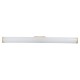 GLOBOSTAR® MABEL 60429 Μοντέρνο Φωτιστικό Τοίχου - Απλίκα Καθρέπτη Μπάνιου LED 12W 1400lm 270° AC 220-240V Αδιάβροχο IP44 Φυσικό Λευκό 4500K - Lumileds SMD Chip & TÜV SÜD Driver - Σατινέ Χρυσό Βούρτσας - Μ60 x Π10 x Υ5cm - 3 Χρόνια Εγγύηση