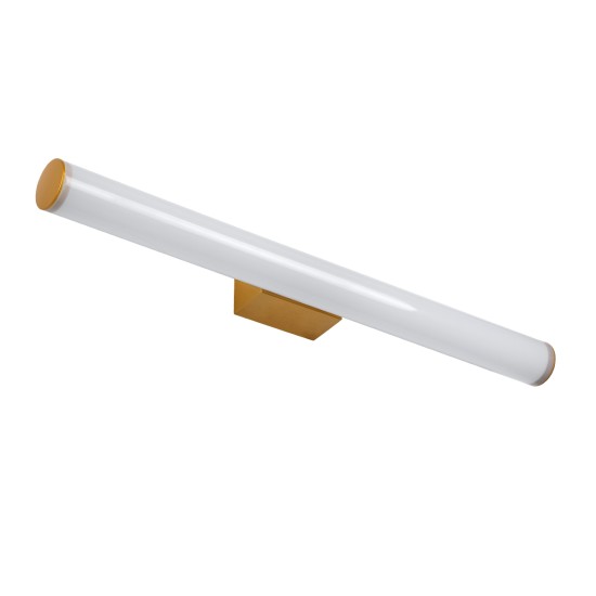 GLOBOSTAR® MABEL 60431 Μοντέρνο Φωτιστικό Τοίχου - Απλίκα Καθρέπτη Μπάνιου LED 12W 1400lm 270° AC 220-240V IP44 Φυσικό Λευκό 4500K - Lumileds SMD Chip & TÜV SÜD Driver - Χάλκινο - Μ60 x Π10 x Υ5cm - 3 Χρόνια Εγγύηση