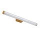 GLOBOSTAR® MABEL 60431 Μοντέρνο Φωτιστικό Τοίχου - Απλίκα Καθρέπτη Μπάνιου LED 12W 1400lm 270° AC 220-240V IP44 Φυσικό Λευκό 4500K - Lumileds SMD Chip & TÜV SÜD Driver - Χάλκινο - Μ60 x Π10 x Υ5cm - 3 Χρόνια Εγγύηση