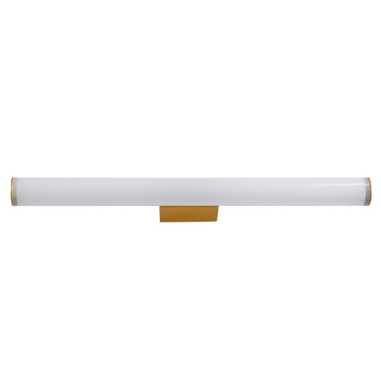 GLOBOSTAR® MABEL 60431 Μοντέρνο Φωτιστικό Τοίχου - Απλίκα Καθρέπτη Μπάνιου LED 12W 1400lm 270° AC 220-240V IP44 Φυσικό Λευκό 4500K - Lumileds SMD Chip & TÜV SÜD Driver - Χάλκινο - Μ60 x Π10 x Υ5cm - 3 Χρόνια Εγγύηση