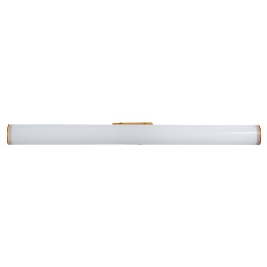 GLOBOSTAR® MABEL 60431 Μοντέρνο Φωτιστικό Τοίχου - Απλίκα Καθρέπτη Μπάνιου LED 12W 1400lm 270° AC 220-240V IP44 Φυσικό Λευκό 4500K - Lumileds SMD Chip & TÜV SÜD Driver - Χάλκινο - Μ60 x Π10 x Υ5cm - 3 Χρόνια Εγγύηση
