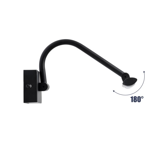 GLOBOSTAR® MIRA 60432 Μοντέρνο Φωτιστικό Τοίχου - Απλίκα Καθρέπτη Μπάνιου LED 12W 1400lm 120° AC 220-240V IP44 Φυσικό Λευκό 4500K - Lumileds SMD Chip & TÜV SÜD Driver - Μαύρο Ματ - Μ60 x Π20 x Υ13cm - 3 Χρόνια Εγγύηση GLOBOSTAR® MIRA 60432 Μοντέρνο Φωτιστικό Τοίχου - Απλίκα Καθρέπτη Μπάνιου LED 12W 1400lm 120° AC 220-240V IP44 Φυσικό Λευκό 4500K - Lumileds SMD Chip & TÜV SÜD Driver - Μαύρο Ματ - Μ60 x Π20 x Υ13cm - 3 Χρόνια Εγγύηση