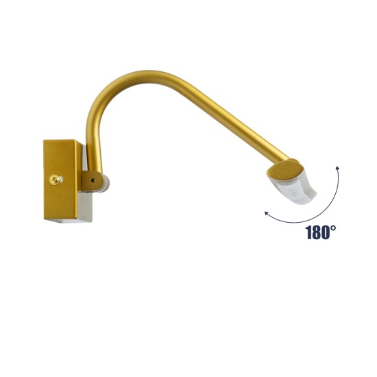 GLOBOSTAR® MIRA 60433 Μοντέρνο Φωτιστικό Τοίχου - Απλίκα Καθρέπτη Μπάνιου LED 12W 1400lm 120° AC 220-240V IP44 Φυσικό Λευκό 4500K - Lumileds SMD Chip & TÜV SÜD Driver - Χρυσό - Μ60 x Π20 x Υ13cm - 3 Χρόνια Εγγύηση GLOBOSTAR® MIRA 60433 Μοντέρνο Φωτιστικό Τοίχου - Απλίκα Καθρέπτη Μπάνιου LED 12W 1400lm 120° AC 220-240V IP44 Φυσικό Λευκό 4500K - Lumileds SMD Chip & TÜV SÜD Driver - Χρυσό - Μ60 x Π20 x Υ13cm - 3 Χρόνια Εγγύηση