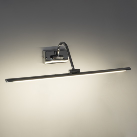 GLOBOSTAR® MIRA 60434 Μοντέρνο Φωτιστικό Τοίχου - Απλίκα Καθρέπτη Μπάνιου LED 12W 1400lm 120° AC 220-240V IP44 Φυσικό Λευκό 4500K - Lumileds SMD Chip & TÜV SÜD Driver - Νίκελ Χρώμιο - Μ60 x Π20 x Υ13cm - 3 Χρόνια Εγγύηση GLOBOSTAR® MIRA 60434 Μοντέρνο Φωτιστικό Τοίχου - Απλίκα Καθρέπτη Μπάνιου LED 12W 1400lm 120° AC 220-240V IP44 Φυσικό Λευκό 4500K - Lumileds SMD Chip & TÜV SÜD Driver - Νίκελ Χρώμιο - Μ60 x Π20 x Υ13cm - 3 Χρόνια Εγγύηση