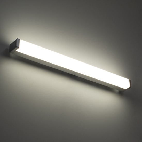 GLOBOSTAR® RENATA 60442 Μοντέρνο Φωτιστικό Τοίχου - Απλίκα Καθρέπτη Μπάνιου LED 12W 1400lm 180° AC 220-240V IP44 Φυσικό Λευκό 4500K - Lumileds SMD Chip & TÜV SÜD Driver - Νίκελ Χρώμιο - Μ60 x Π4 x Υ5.5cm - 3 Χρόνια Εγγύηση GLOBOSTAR® RENATA 60442 Μοντέρνο Φωτιστικό Τοίχου - Απλίκα Καθρέπτη Μπάνιου LED 12W 1400lm 180° AC 220-240V IP44 Φυσικό Λευκό 4500K - Lumileds SMD Chip & TÜV SÜD Driver - Νίκελ Χρώμιο - Μ60 x Π4 x Υ5.5cm - 3 Χρόνια Εγγύηση